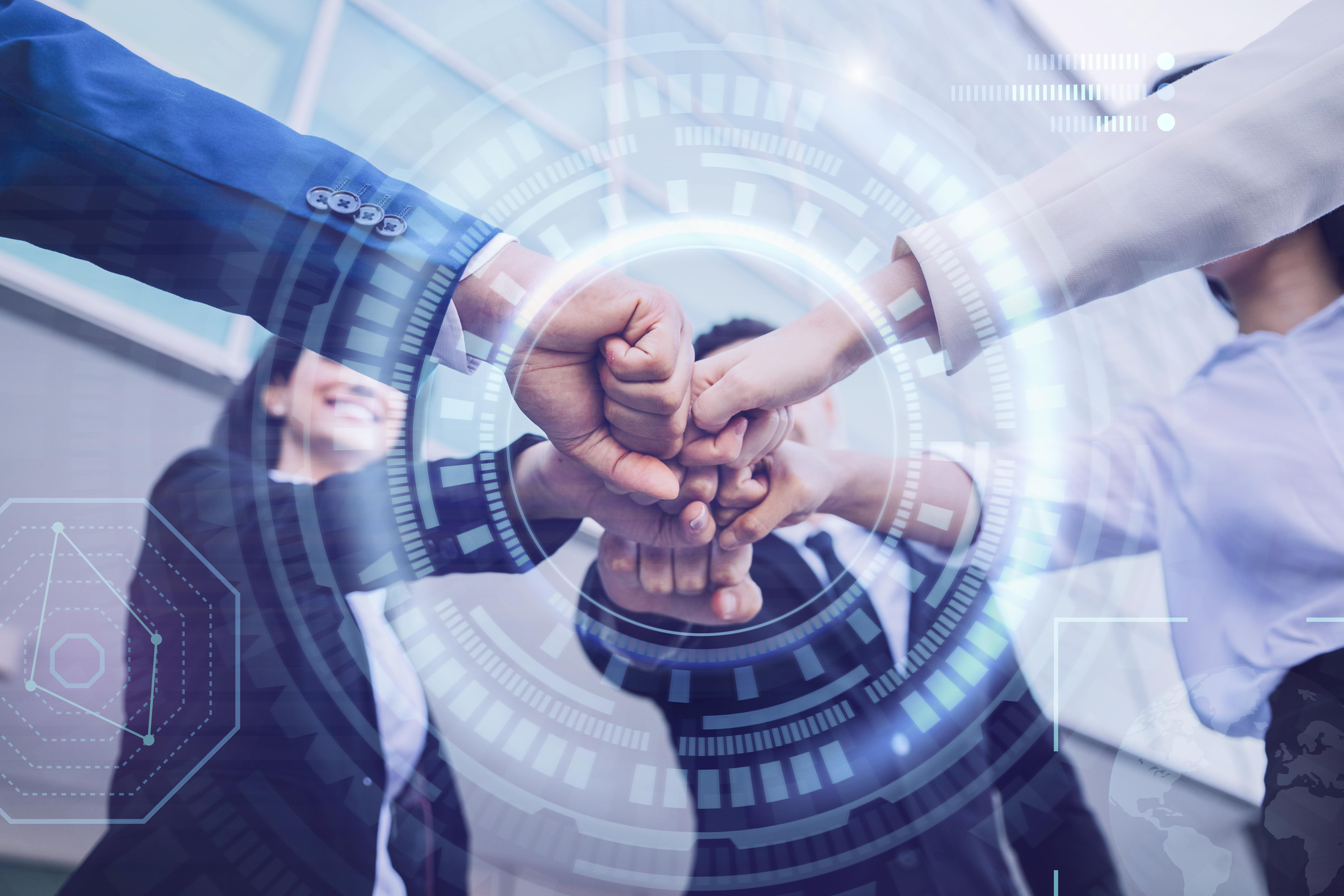 Equipo de desarrollo trabajando
